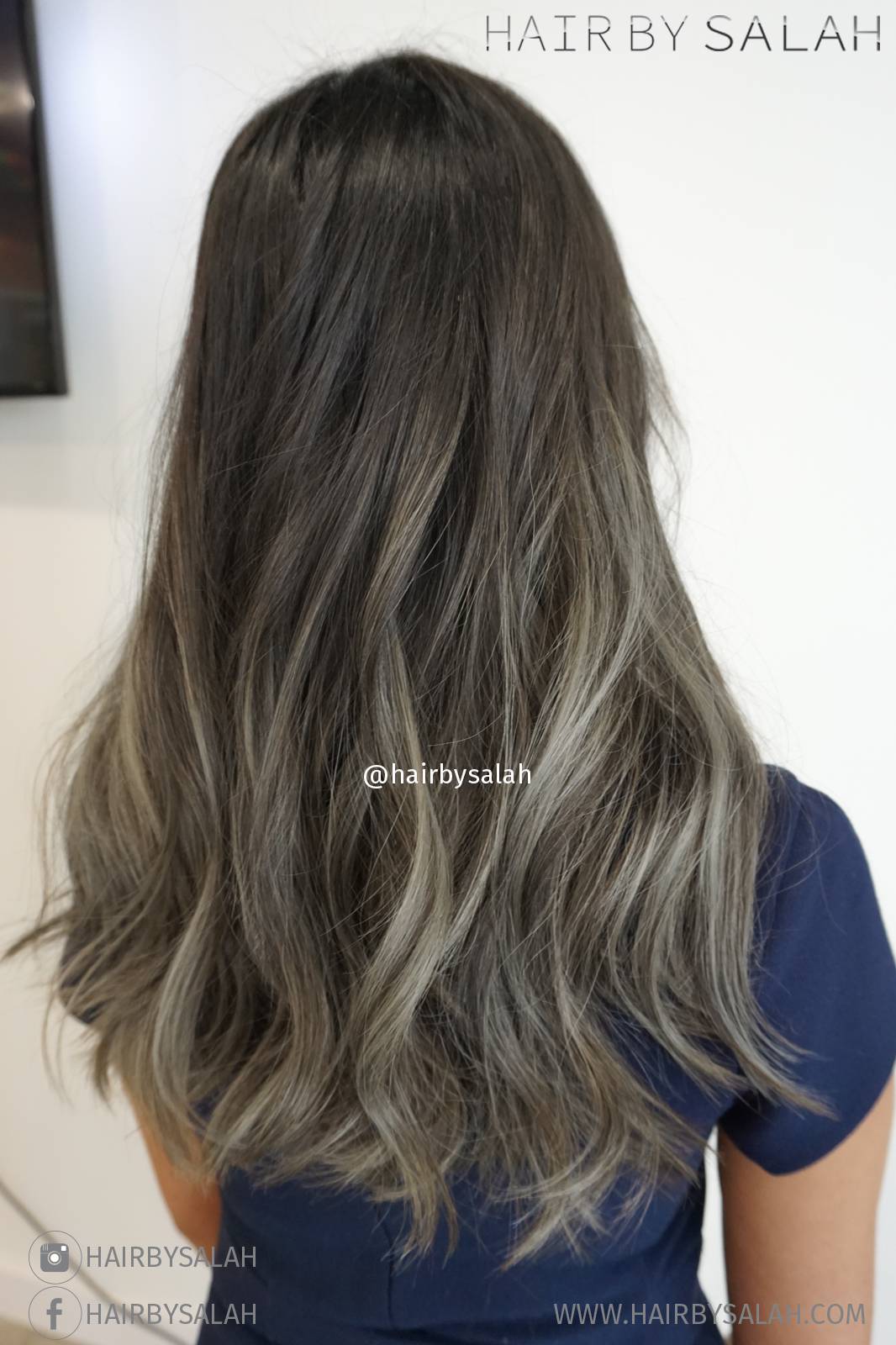 Ash Blonde Balayage Hair By Salah